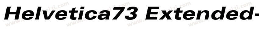 Helvetica73 Extended字体转换